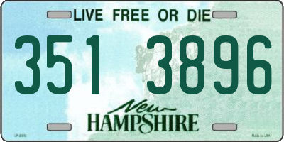 NH license plate 3513896