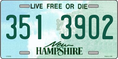 NH license plate 3513902