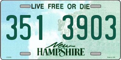 NH license plate 3513903