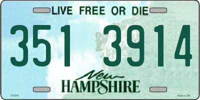 NH license plate 3513914