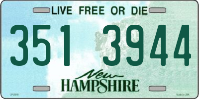 NH license plate 3513944
