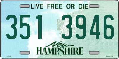 NH license plate 3513946