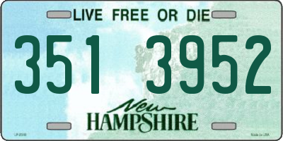 NH license plate 3513952
