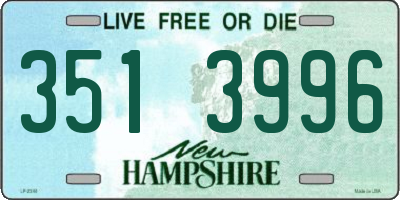 NH license plate 3513996