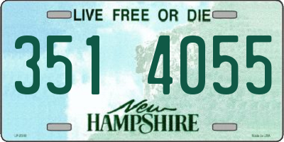 NH license plate 3514055