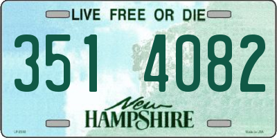 NH license plate 3514082