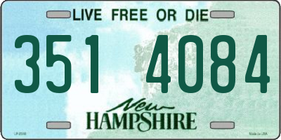 NH license plate 3514084