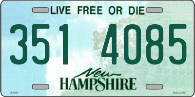 NH license plate 3514085
