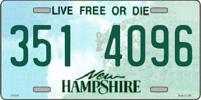 NH license plate 3514096