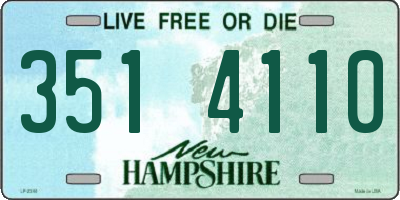 NH license plate 3514110