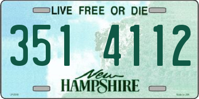 NH license plate 3514112