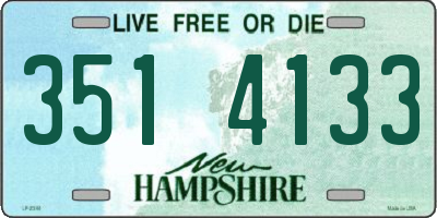 NH license plate 3514133
