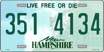 NH license plate 3514134