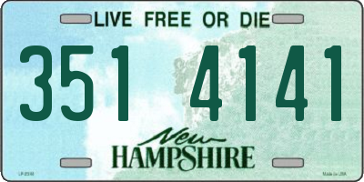NH license plate 3514141
