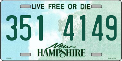 NH license plate 3514149