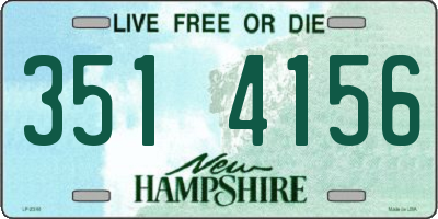 NH license plate 3514156
