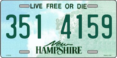 NH license plate 3514159
