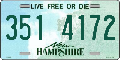 NH license plate 3514172
