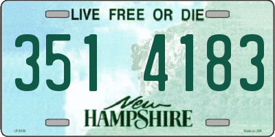 NH license plate 3514183