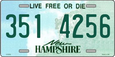 NH license plate 3514256