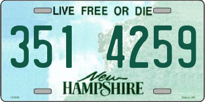 NH license plate 3514259