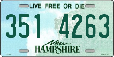 NH license plate 3514263
