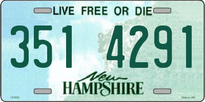 NH license plate 3514291