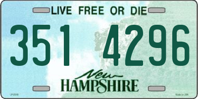 NH license plate 3514296