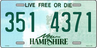 NH license plate 3514371