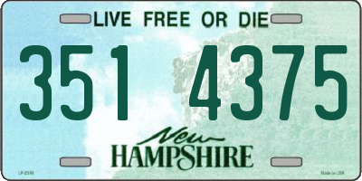 NH license plate 3514375