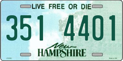 NH license plate 3514401