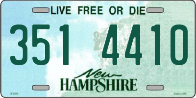 NH license plate 3514410