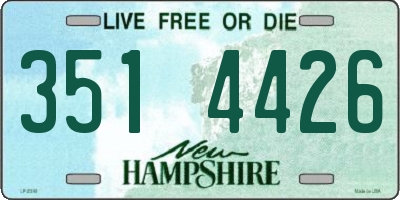 NH license plate 3514426