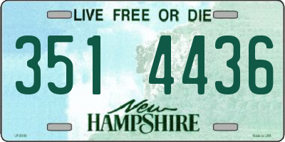NH license plate 3514436
