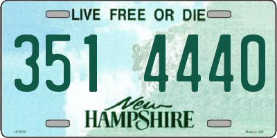 NH license plate 3514440