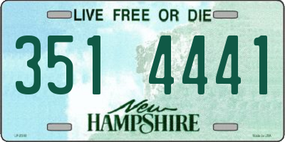 NH license plate 3514441