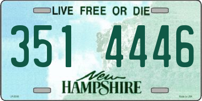 NH license plate 3514446