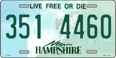 NH license plate 3514460