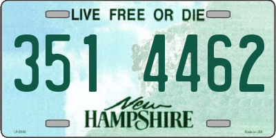 NH license plate 3514462