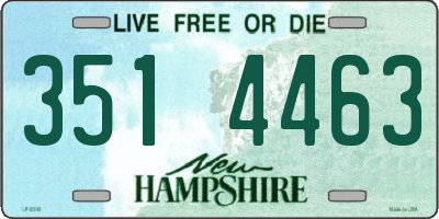 NH license plate 3514463