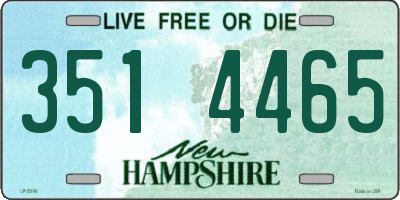 NH license plate 3514465