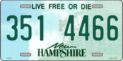 NH license plate 3514466