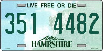 NH license plate 3514482