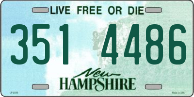 NH license plate 3514486