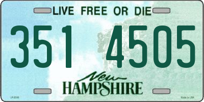 NH license plate 3514505
