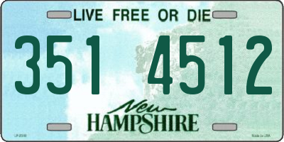 NH license plate 3514512
