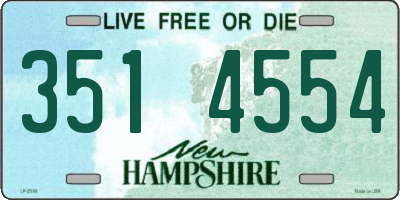 NH license plate 3514554