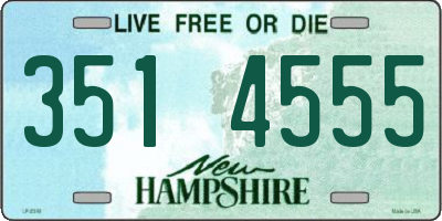 NH license plate 3514555