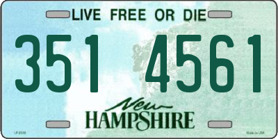 NH license plate 3514561