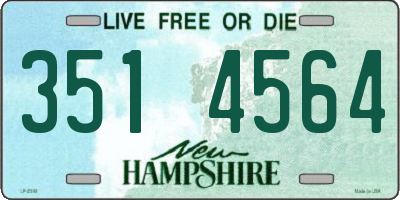 NH license plate 3514564